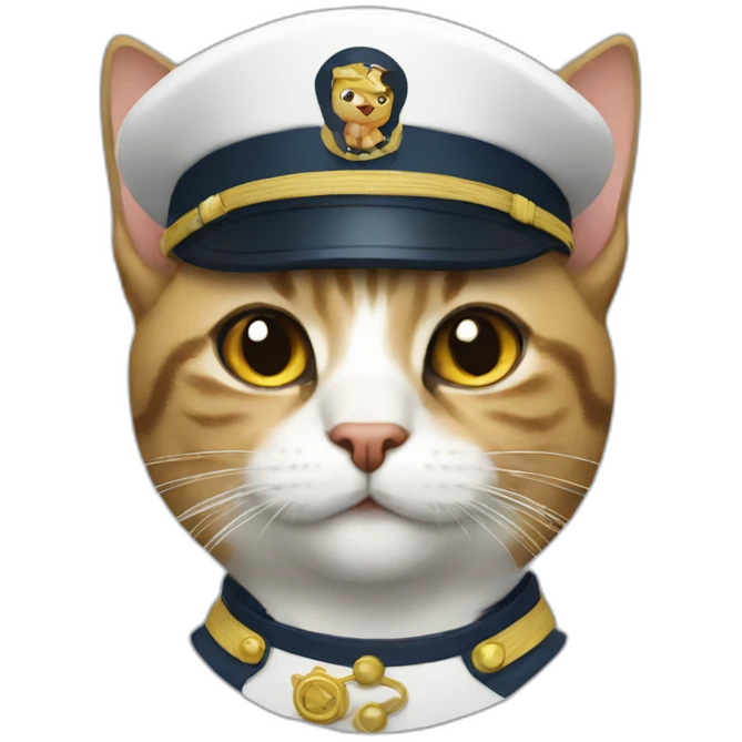 Captain cat emoji