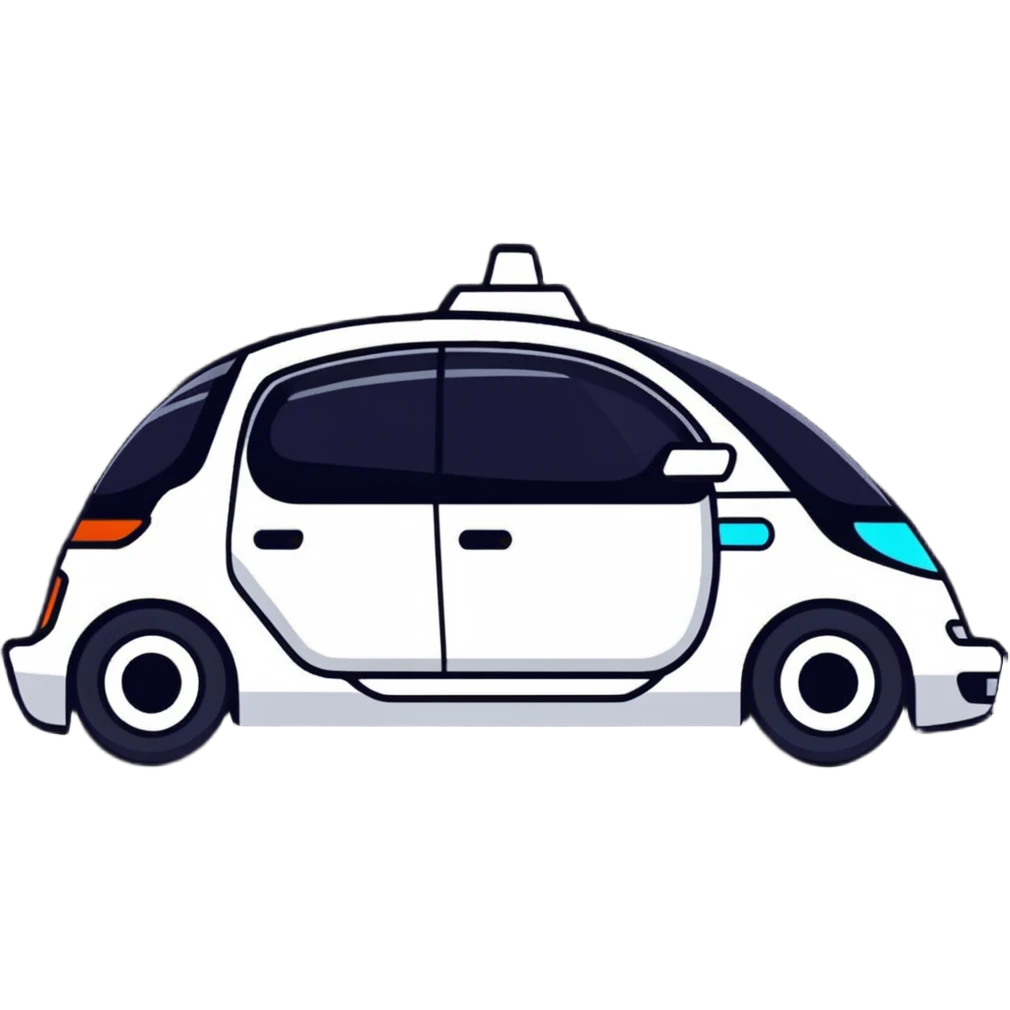 futuristic high tech car with glowing elements emoji