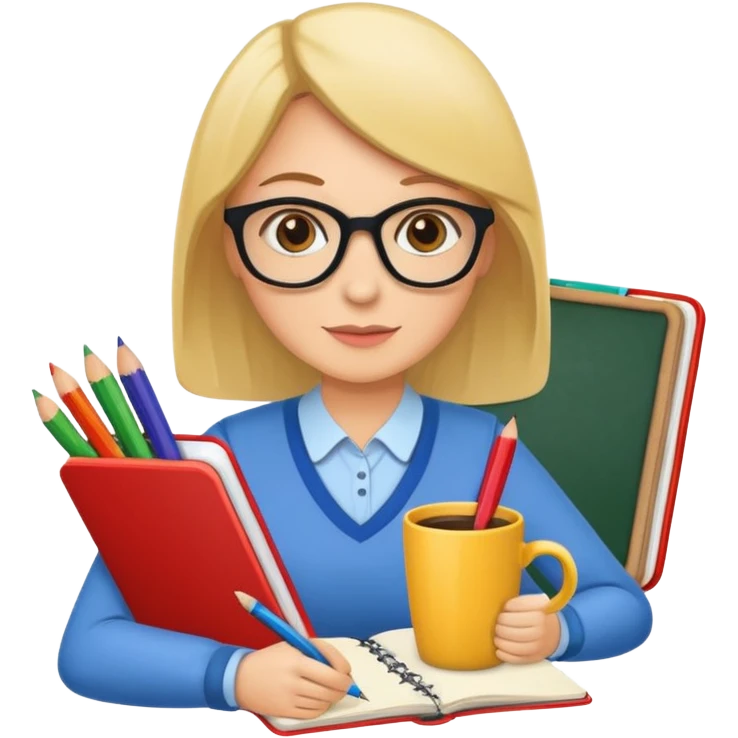 Sticker “teacher planning day” emoji