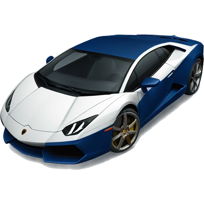 Navy blue Lamborghini  emoji