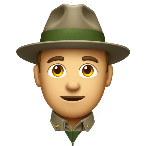 Park ranger with a dunce cap emoji