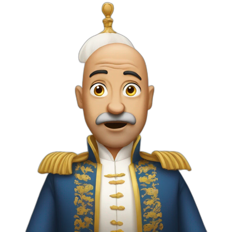 bald sultan shocked emoji