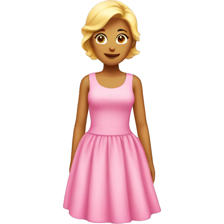 Pink dress emoji