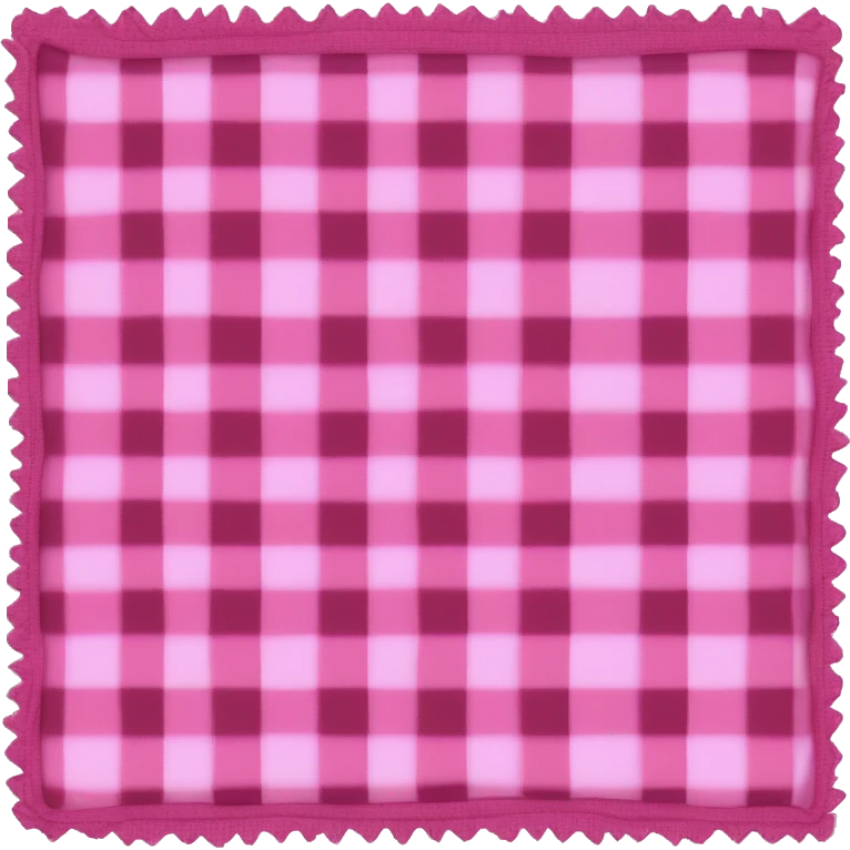 pink plaid blanket emoji