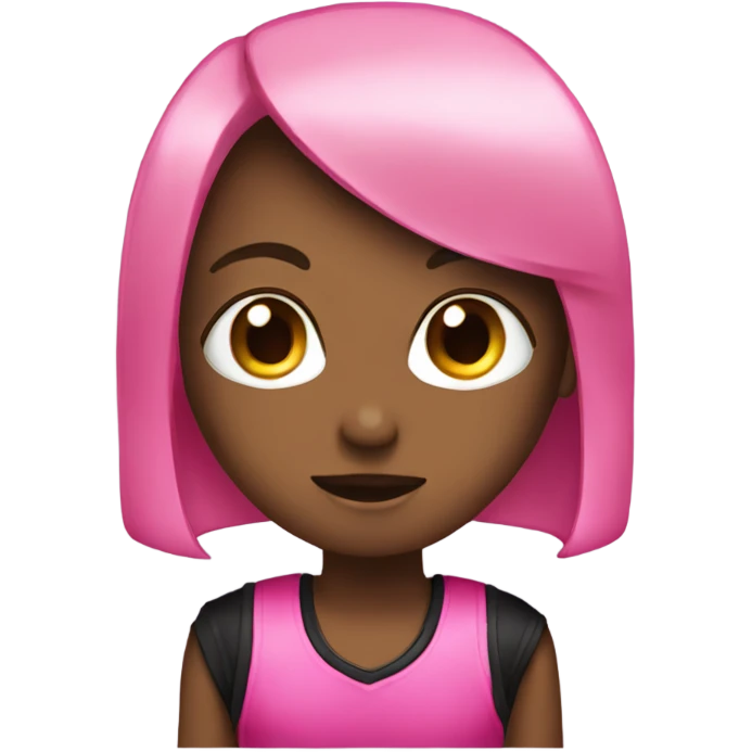 Black pink foil  emoji