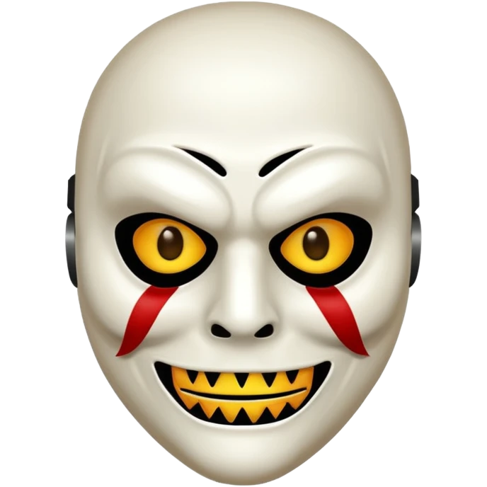 Scary halloween killer Mask emoji