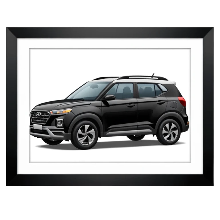 Black Hyundai venue emoji