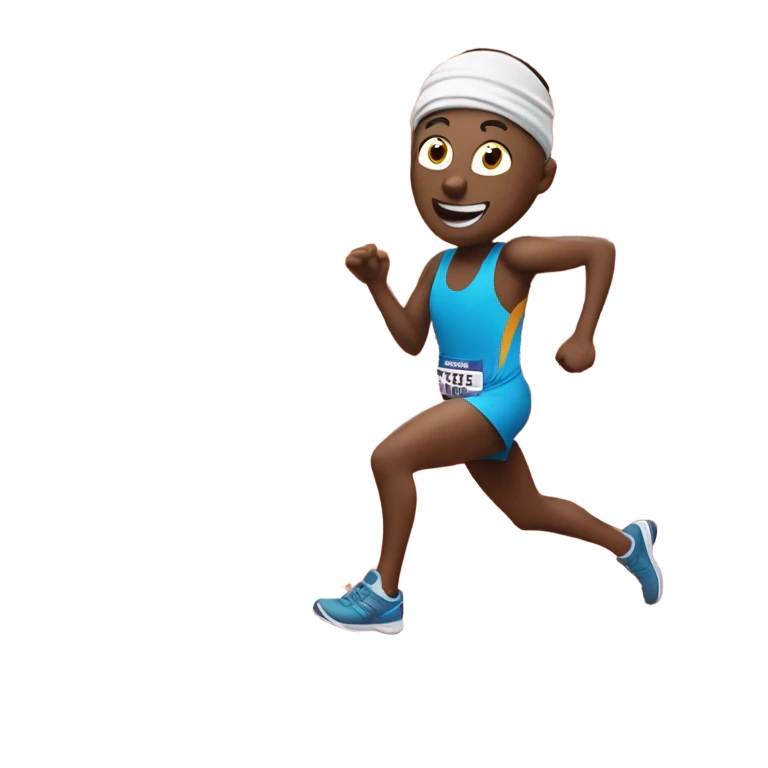 a nose running a marathon emoji