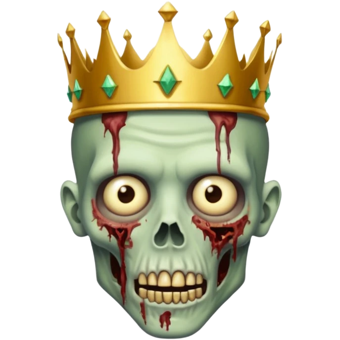 zombie wearing crown  emoji