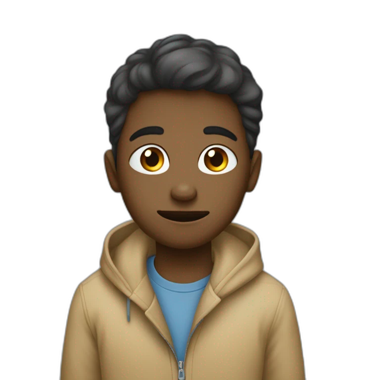 Un garçon qui pleure et qui dit même pas un vu emoji
