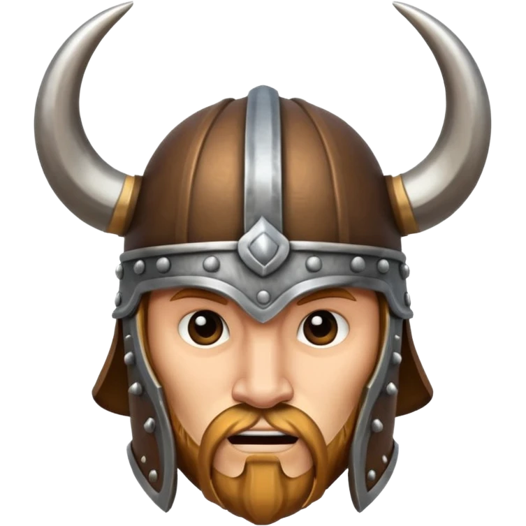 Solo el casco vikingo con cuernos sin cara de persona emoji