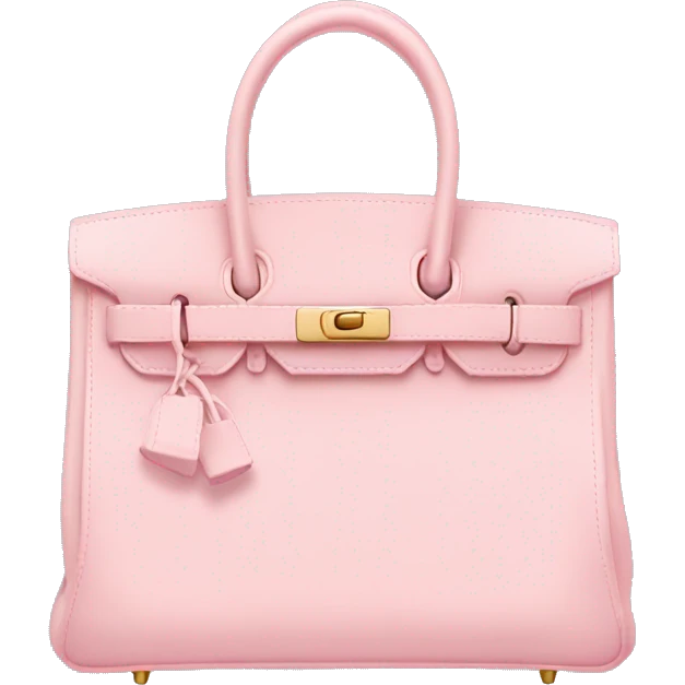 Pastel pink birkin bag emoji