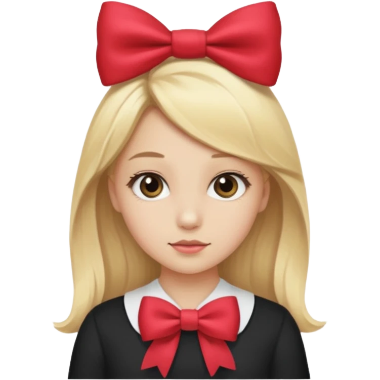Girl with bow emoji