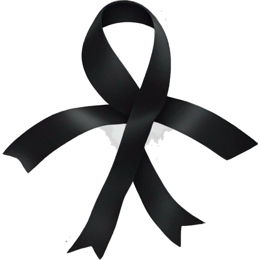 Black ribbon  emoji