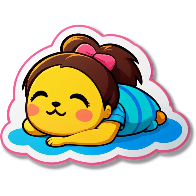 chica durmiendo  emoji