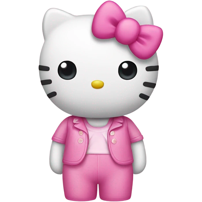Hello Kitty pink emoji