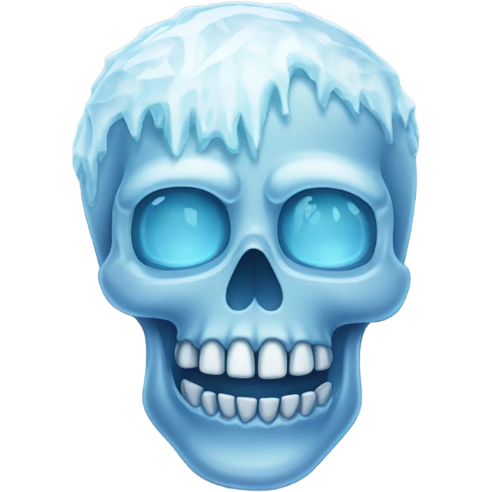 skull emoji but ice emoji