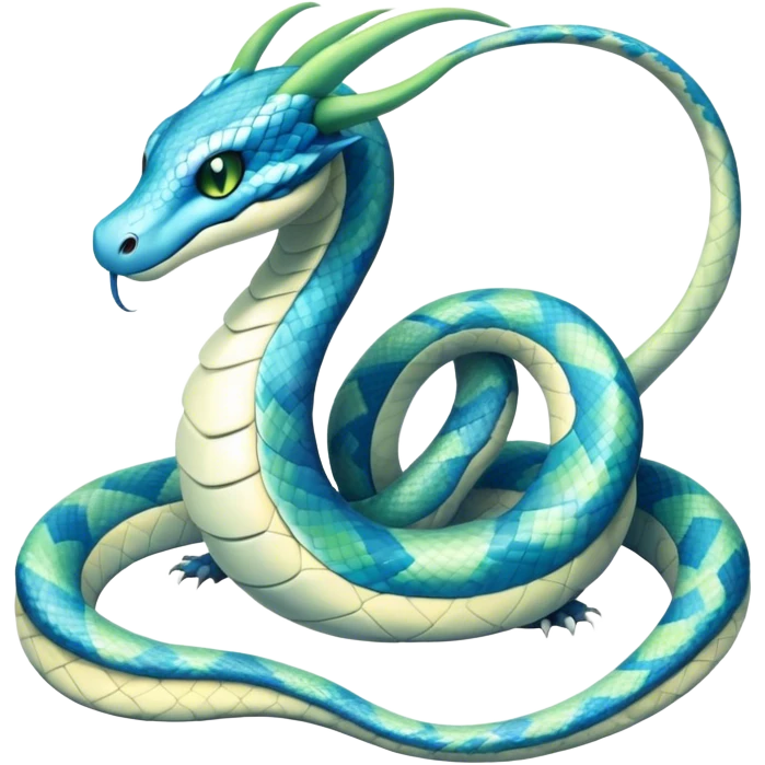 Seviper-Dragonair-Dratini-Snake-hybrid, full body emoji