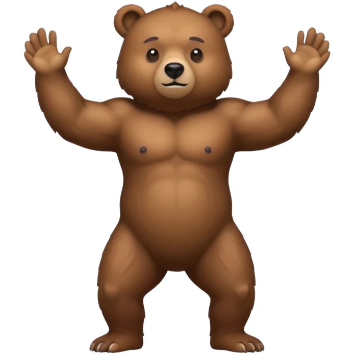 bear standing on two legs emoji