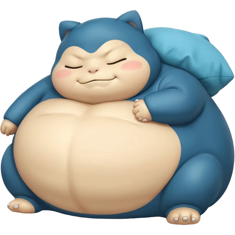 Sleeping snorlax pokemon not realistoc 2d emoji emoji