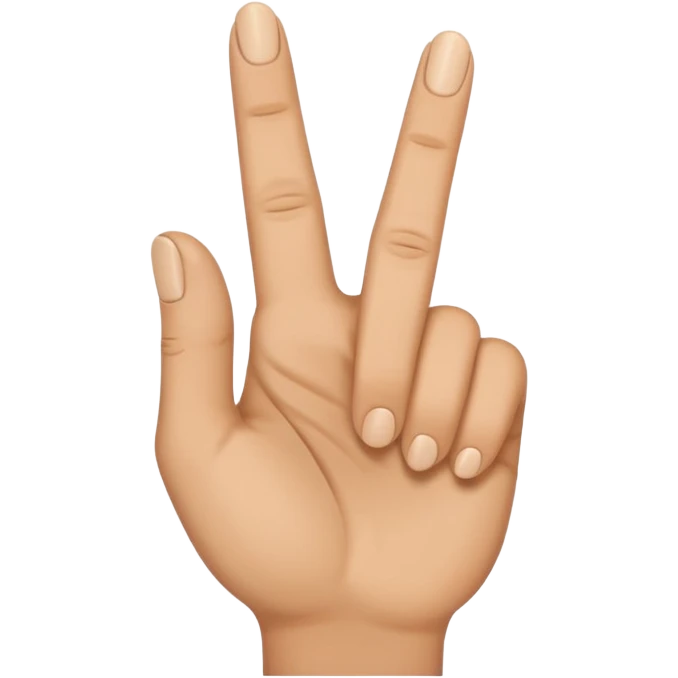 top part of middle finger bent emoji