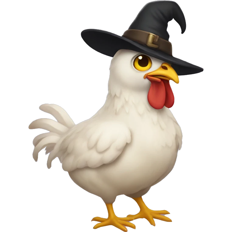 Chicken witch emoji