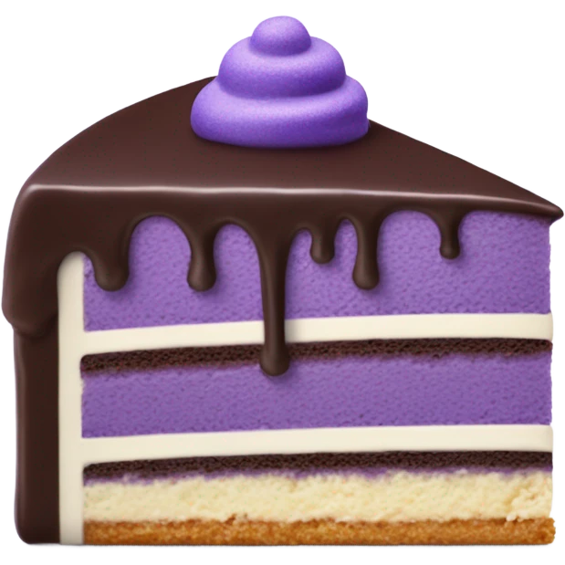 Ube cake slice emoji