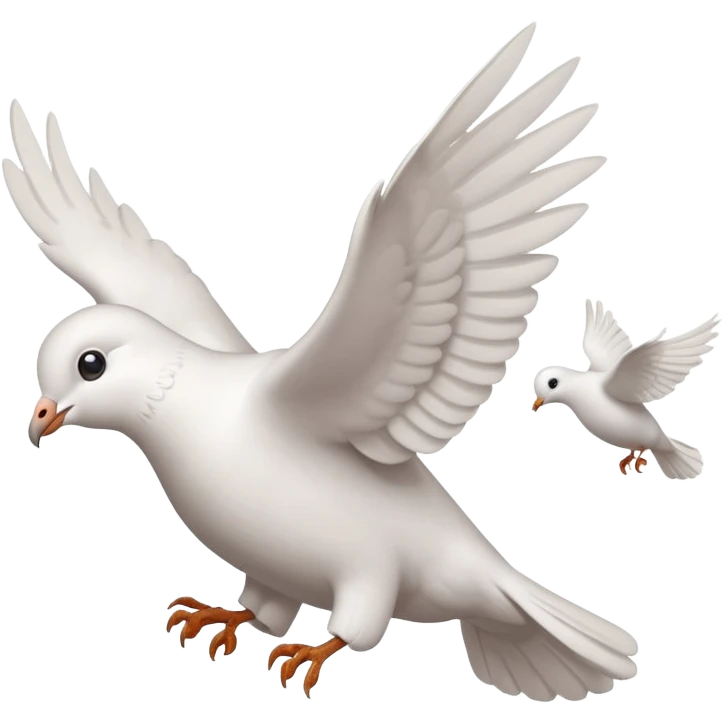 a dove flies with a letter in its paws emoji