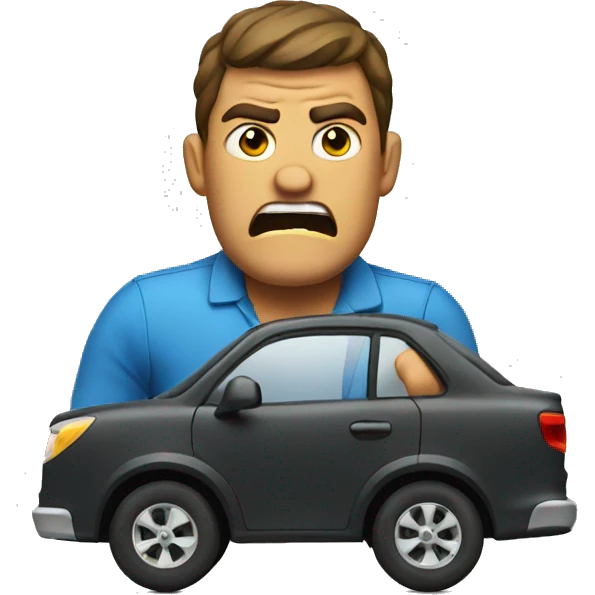 Angry driver emoji