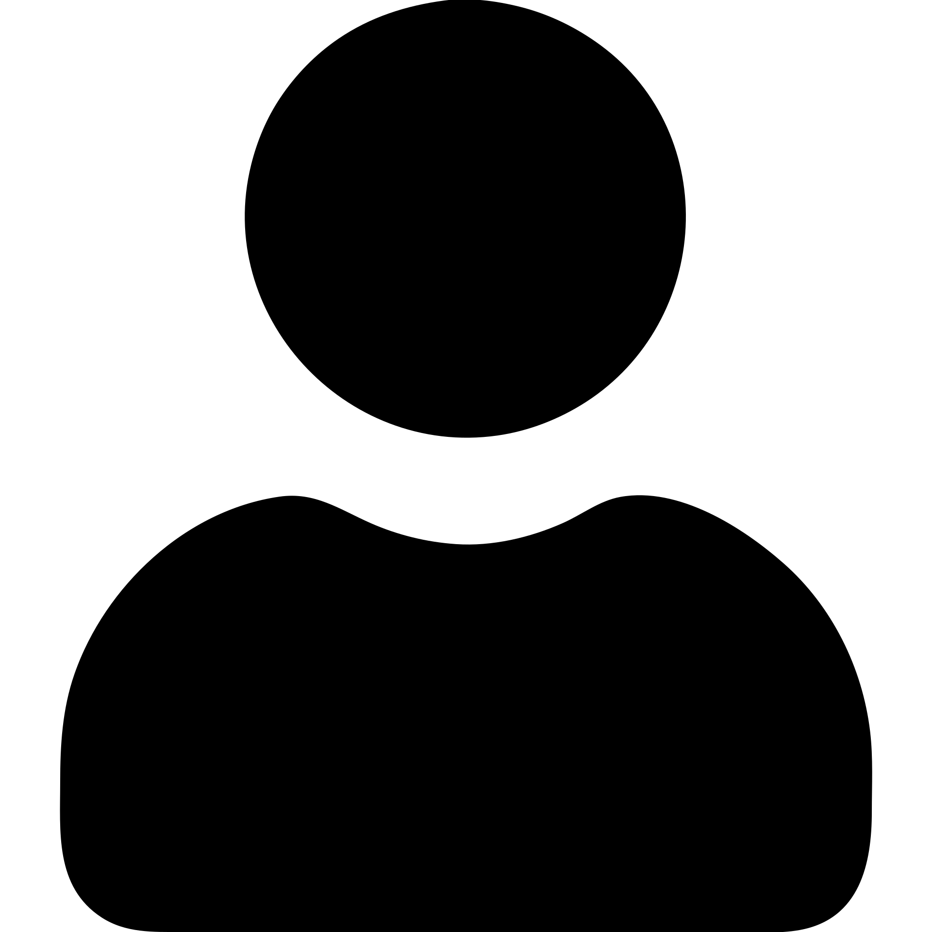 solid filled icon of a client or customer, minimal emoji