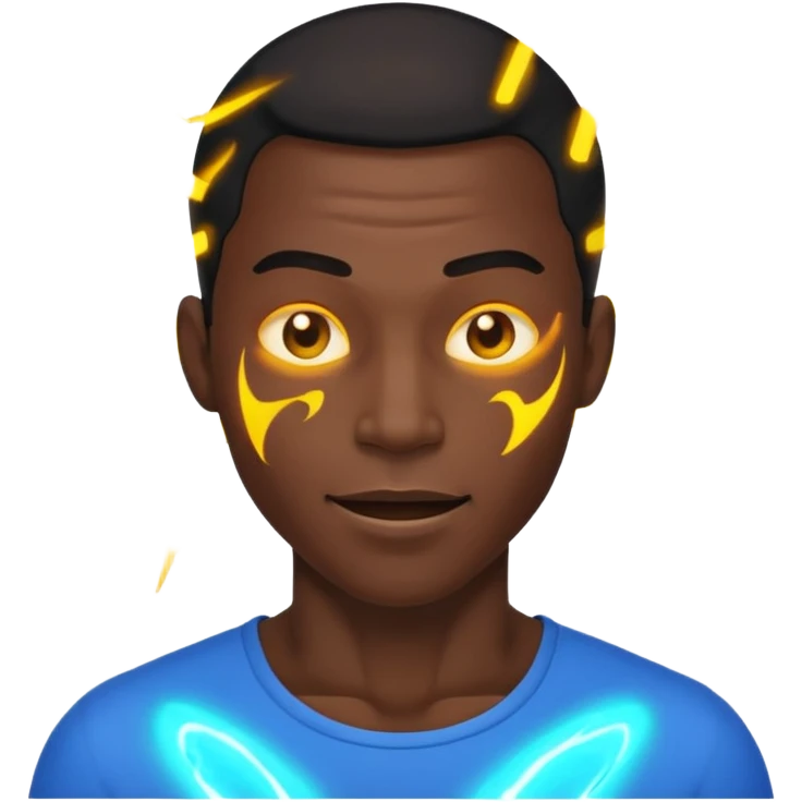 electric bending black man emoji