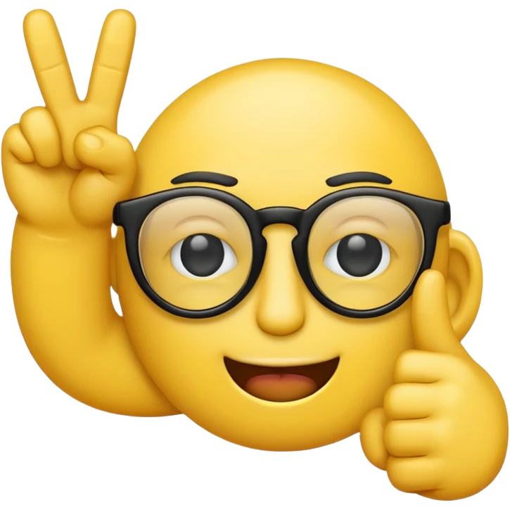 Emoji glasses middle finger  emoji