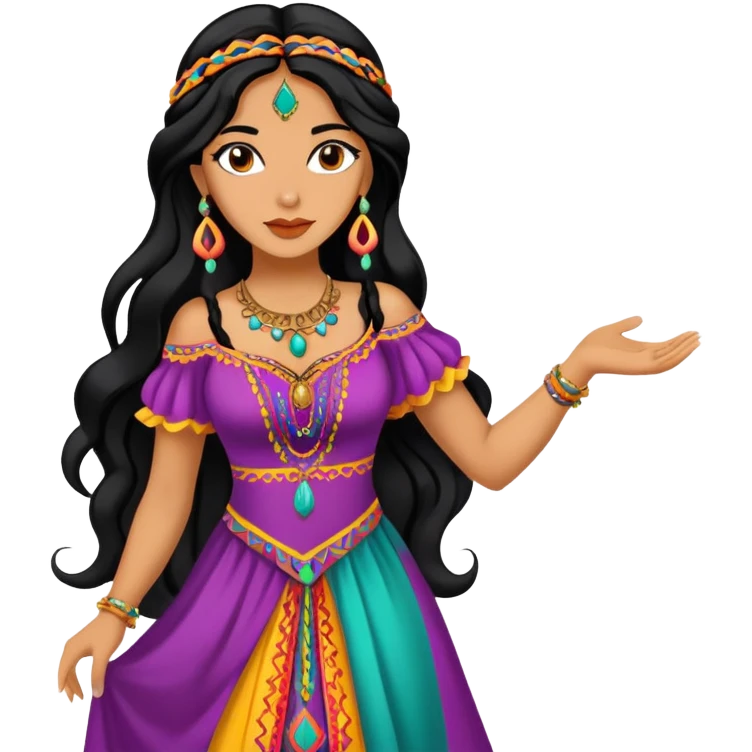 Esmeralda gypsy woman from Hunchback of Notre Dame emoji