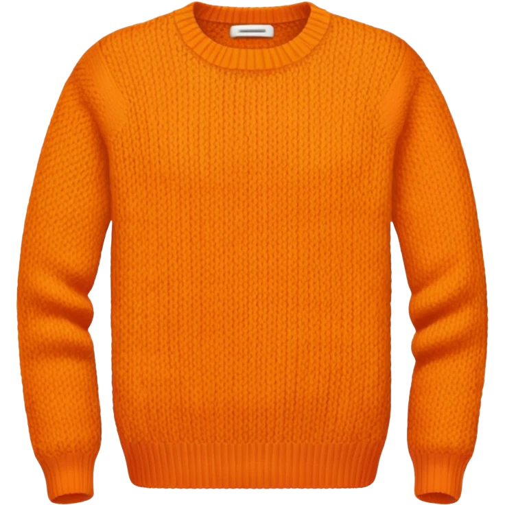 plain isolated orange sweater emoji