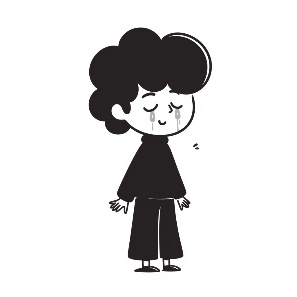 person crying with tears emoji