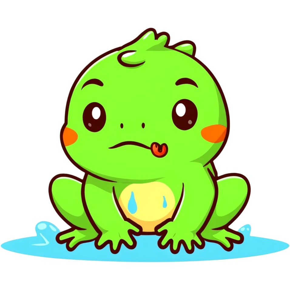 Frog vomiting  emoji