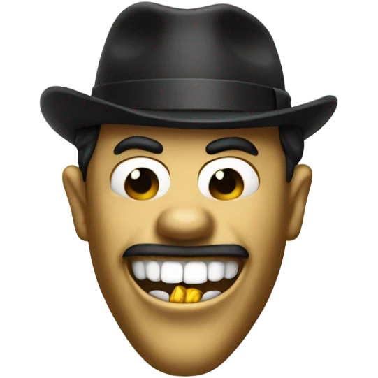 Gangster golden tooth  emoji