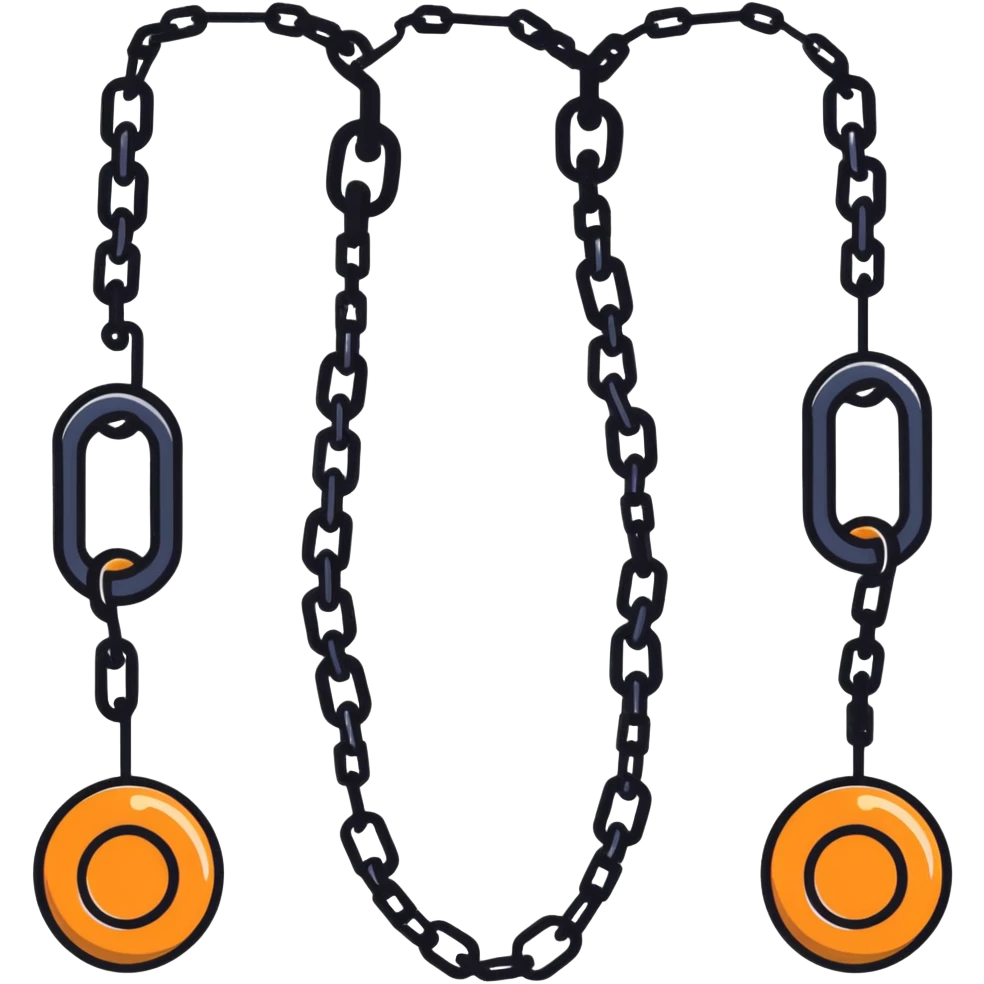 couple connected by a chain emoji