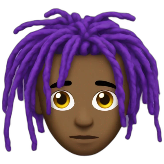 lil uzi vert purple dreads emoji