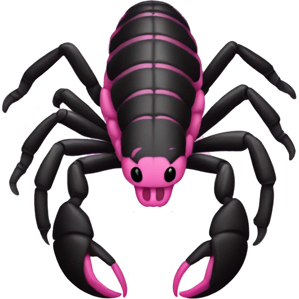 Pink and black Scorpion  emoji