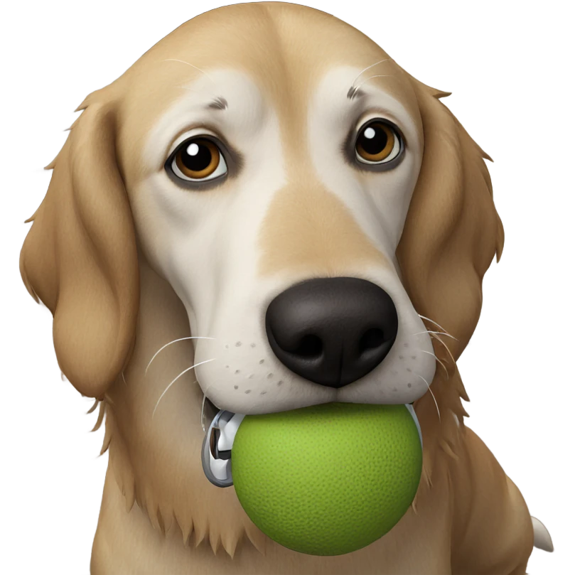 dog gazing indoors at viewer emoji