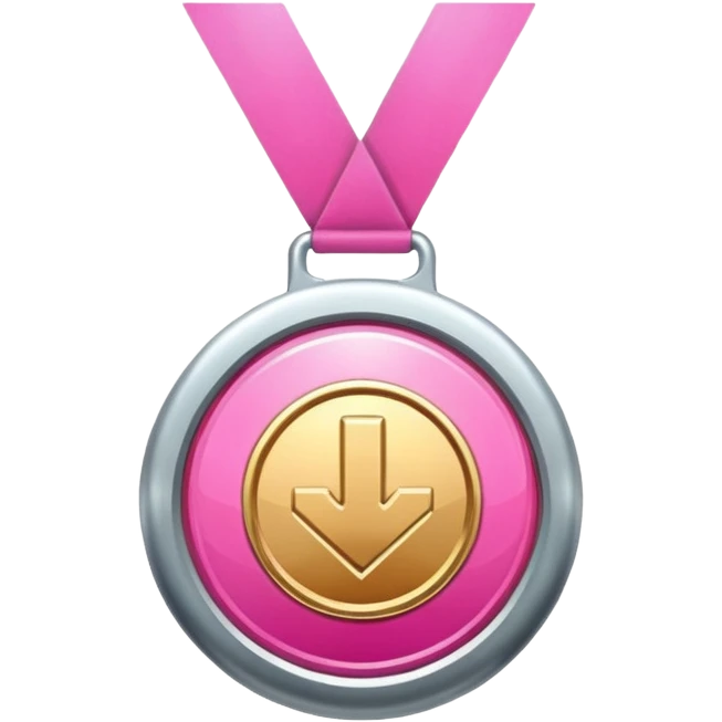 Pink medal  emoji