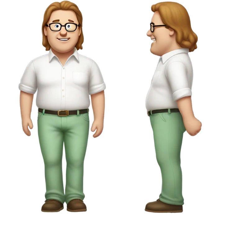 Peter griffin with long hair emoji