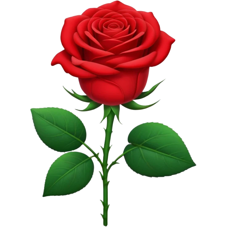 rose with the long stem emoji