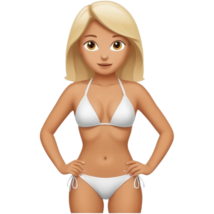 white woman booty emoji