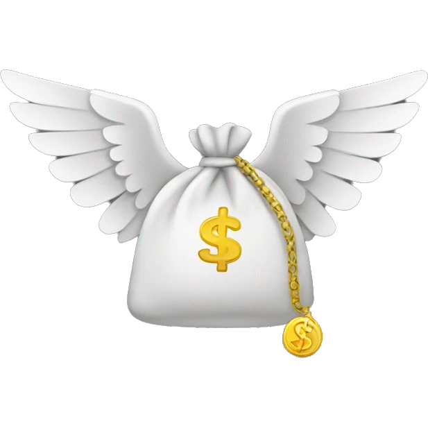winged Money bag emoji