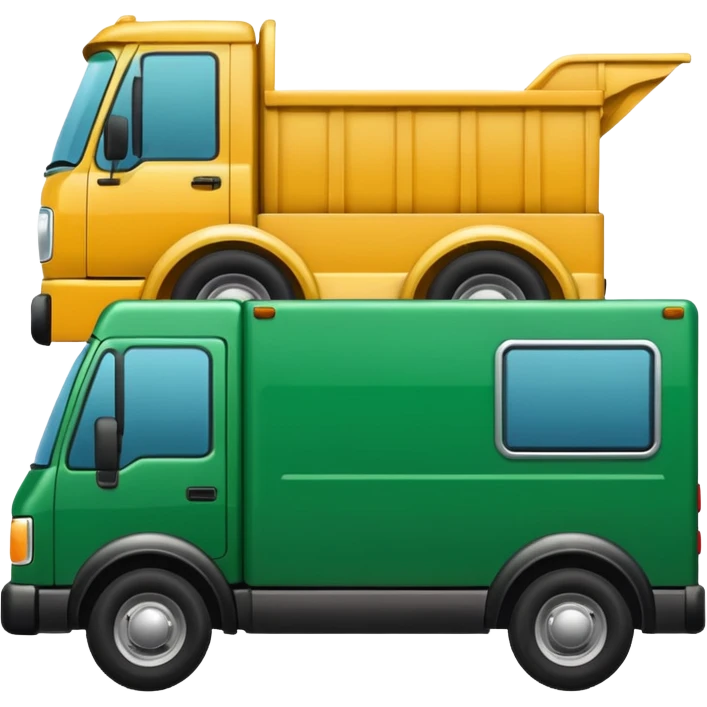green moving truck emoji