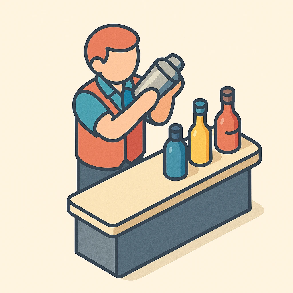 bartender mixing drinks emoji