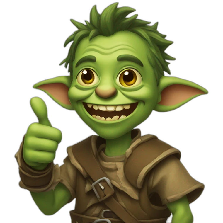 thumbs up goblin emoji