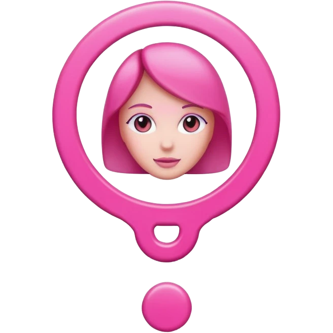 Pink Female Gender Sign  emoji